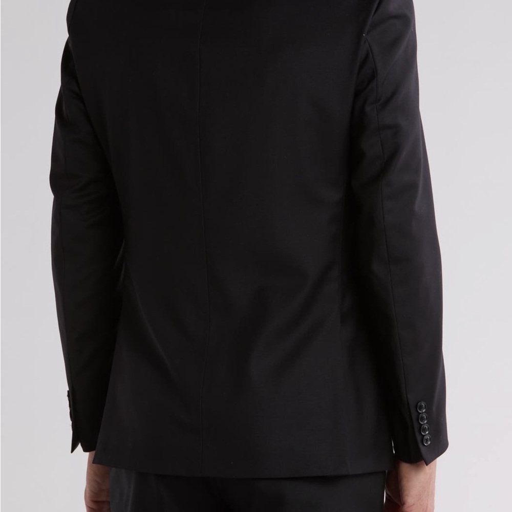 Calvin Klein | Slim-fit Stretch 2 Piece Black Suit SZ 42R W32/32 - Picture 3 of 15